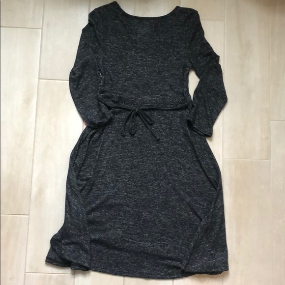 Girls Gray Soft, Flowy Dress - Picture 5 of 5